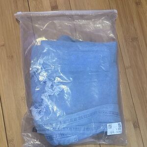 SHEIN Light Blue Lace Detail Top